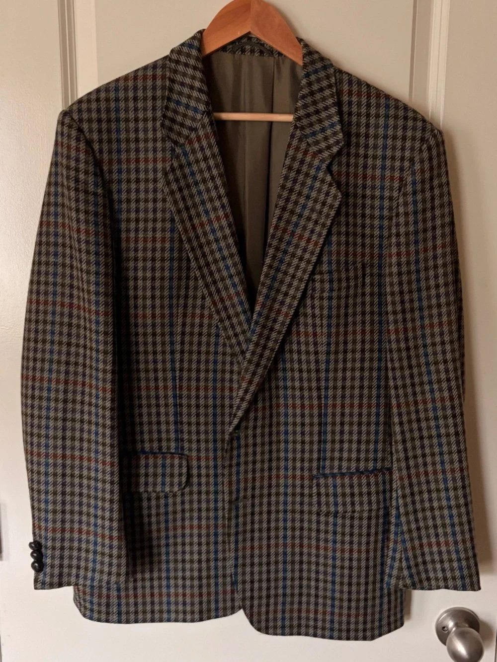 Atelier Torino Blazer 42R Wool Sport Coat Scottish Tweed Plaid Arthur Bell 2 Btn